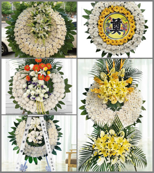 湖南永州祁阳县龚家坪镇三星村花圈速递